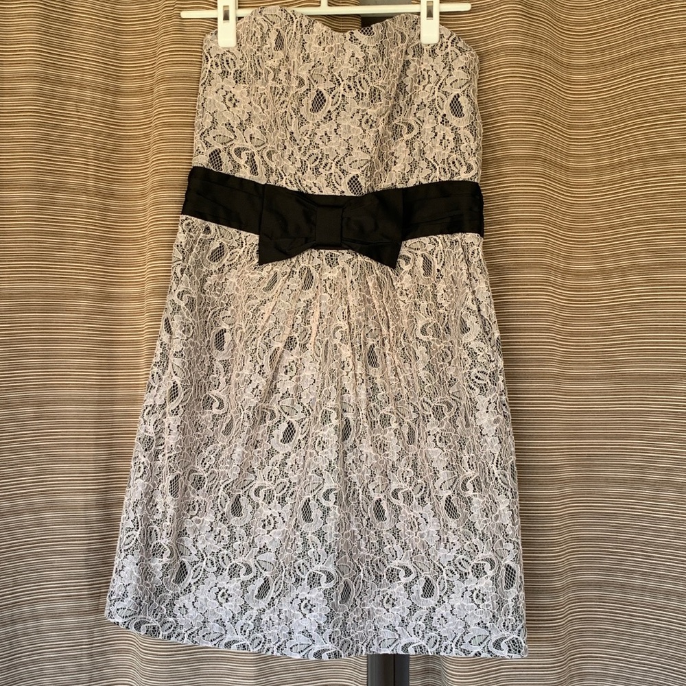 Strapless Lace Party Dress